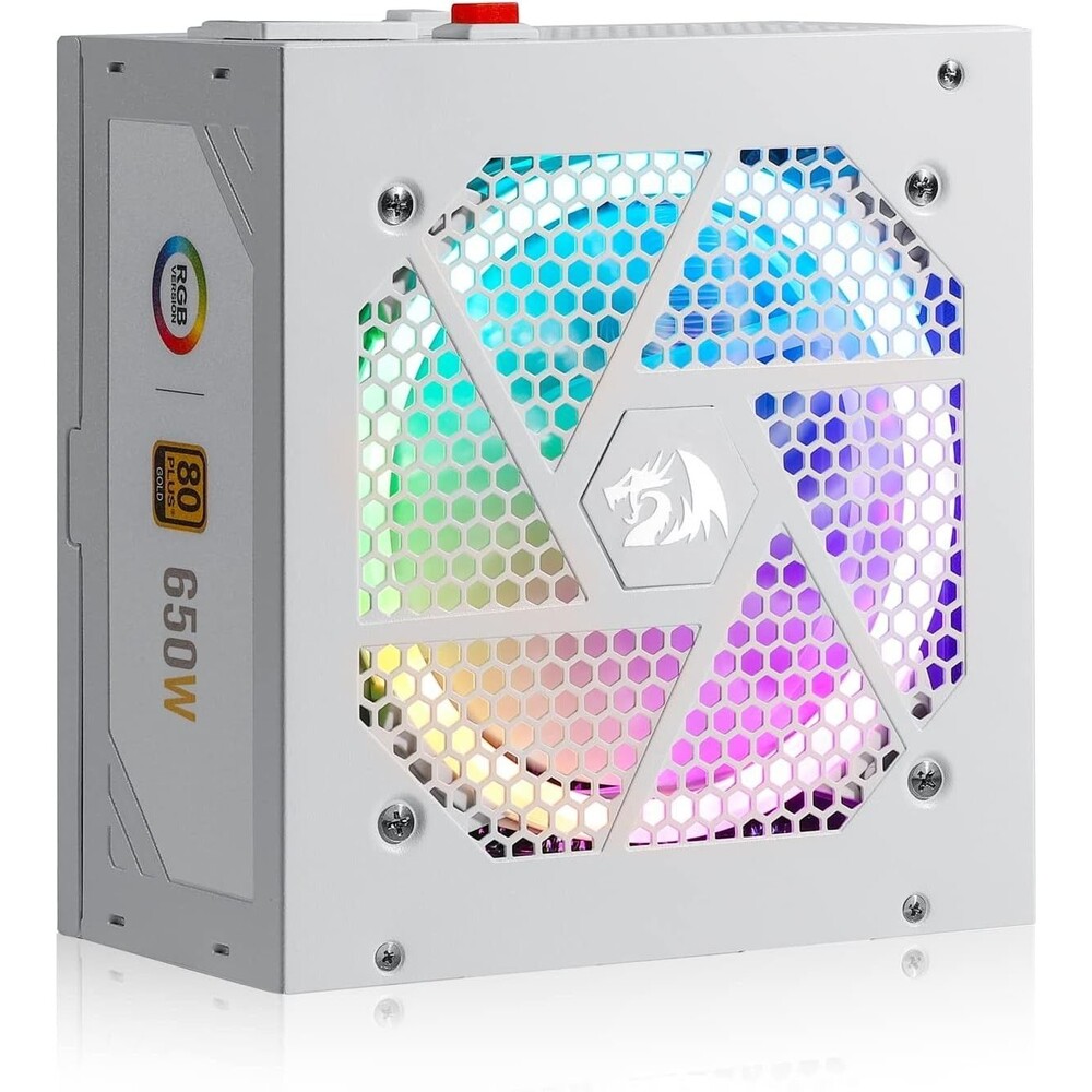 Redragon RGPS-650W 80+ Gold 650 Watt ATX Fully Modular Power Supply w/ 80 Plus G